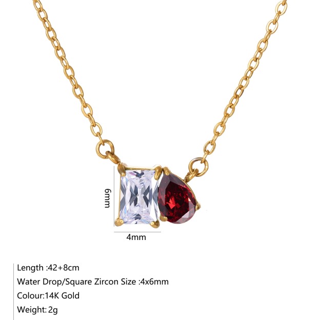 Dual Soul Bond Custom 18K Gold Dual Birthstone Necklace Timeless Keepsake of Heartfelt Connection