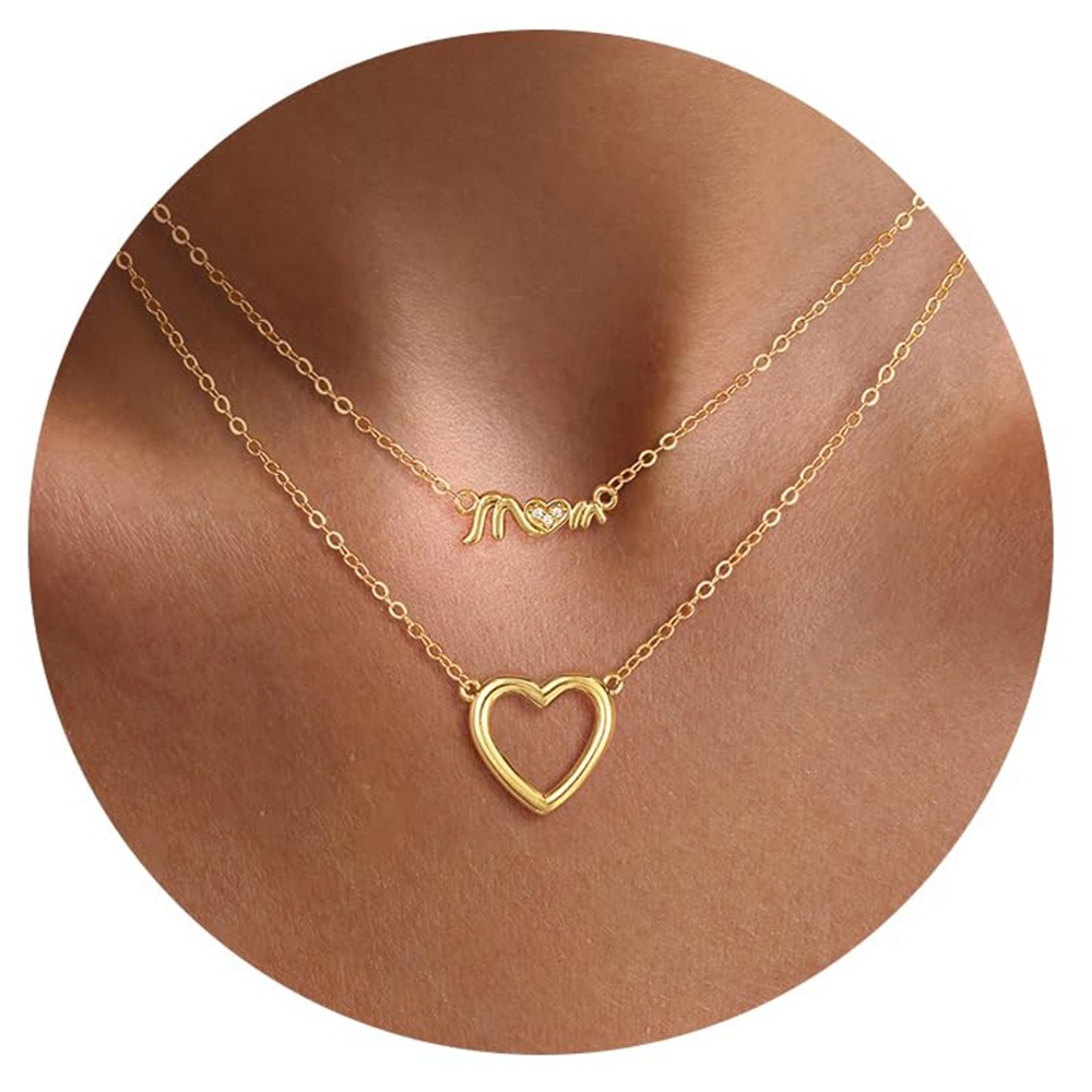 Beloved Mama 18K Gold Double Layer Mama Necklace