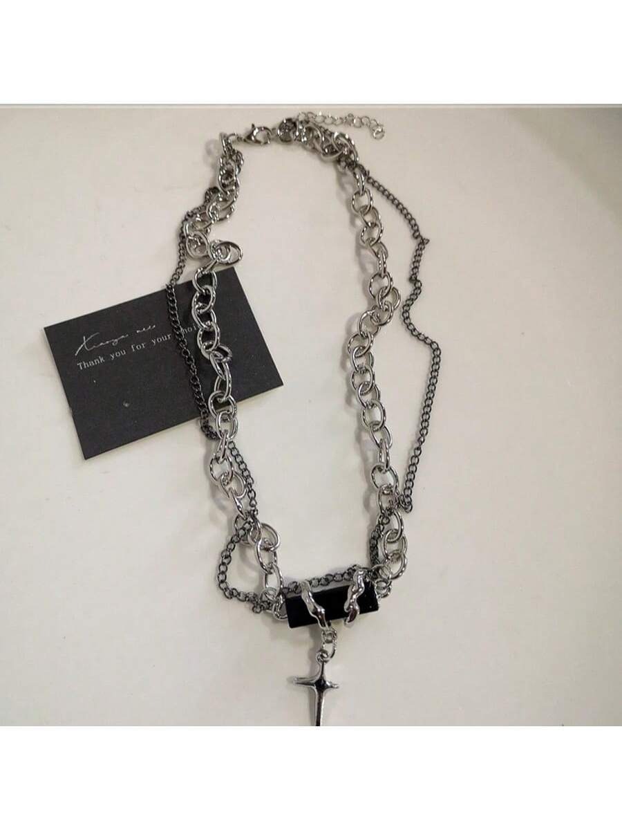 Dark Wave Starburst Vintage Gothic Necklace 6-Piece Set