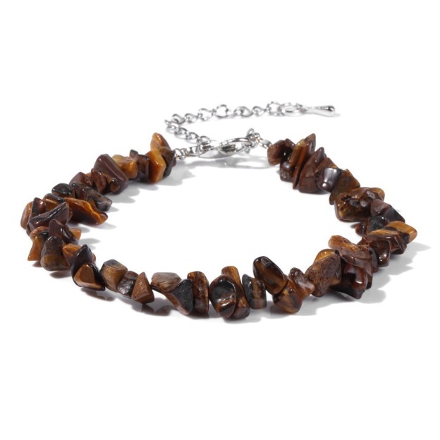 Natural Crystal Chip Adjustable Bracelets