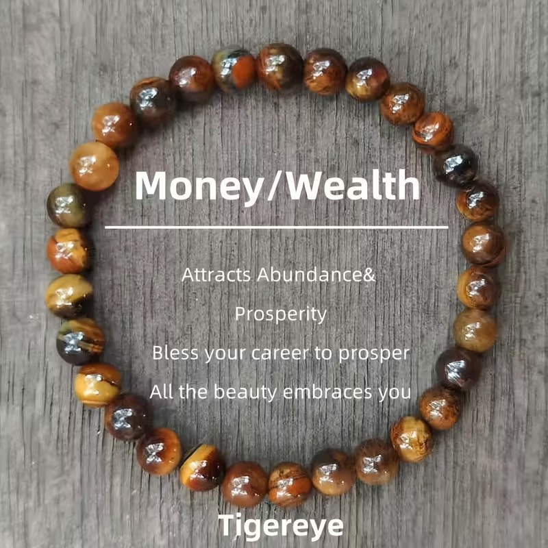 Crystal Energy Bracelet - Natural Gemstone Luck Bracelet European & American Niche Healing-Style Jewelry