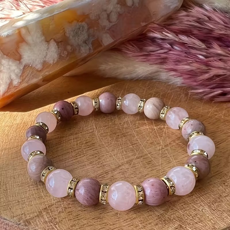 Crystal Energy Bracelet - Natural Gemstone Luck Bracelet European & American Niche Healing-Style Jewelry