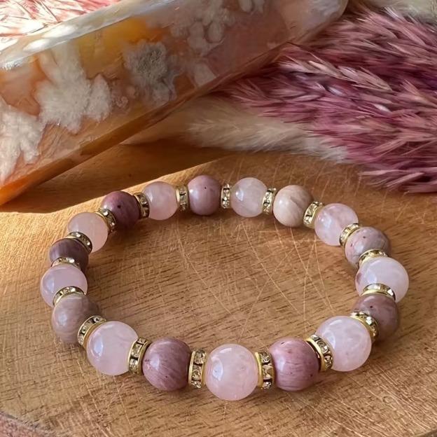 Crystal Energy Bracelet - Natural Gemstone Luck Bracelet European & American Niche Healing-Style Jewelry