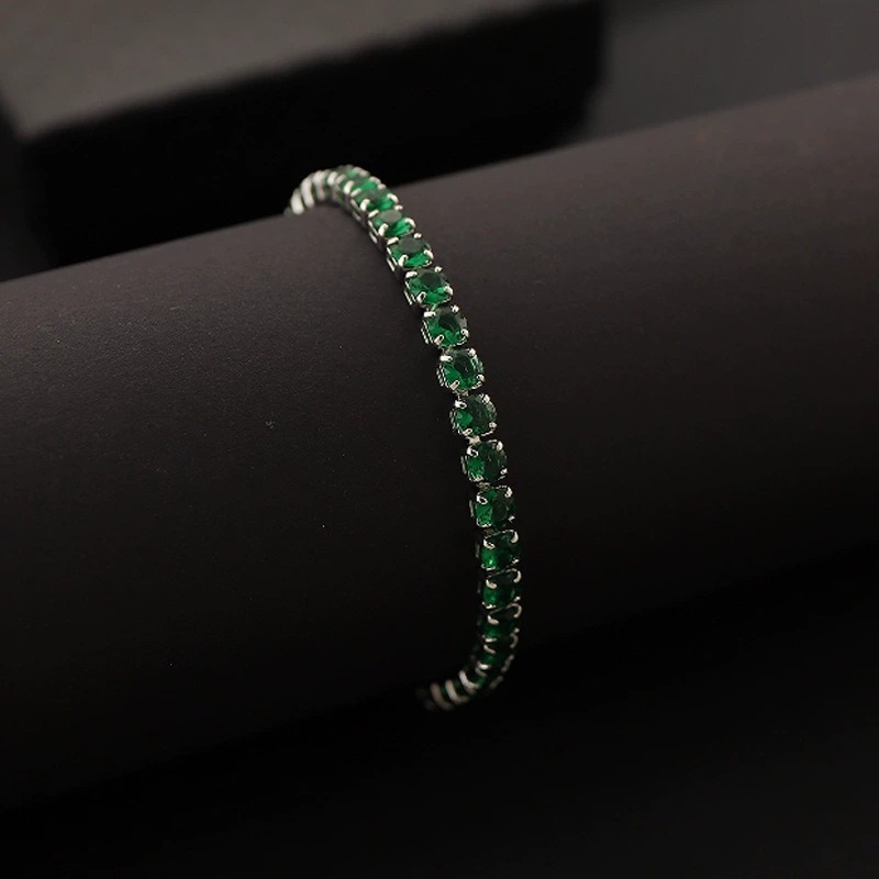 S925 Sterling Silver Classic 4mm Moissanite Tennis Bracelet