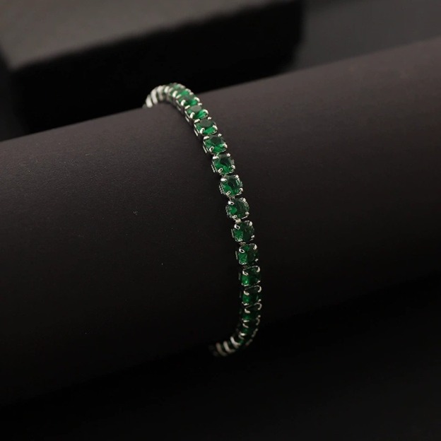 S925 Sterling Silver Classic 4mm Moissanite Tennis Bracelet
