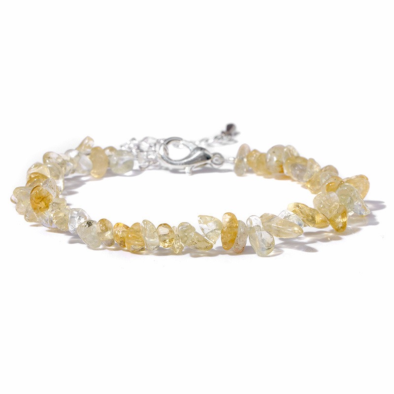 Natural Crystal Chip Adjustable Bracelets