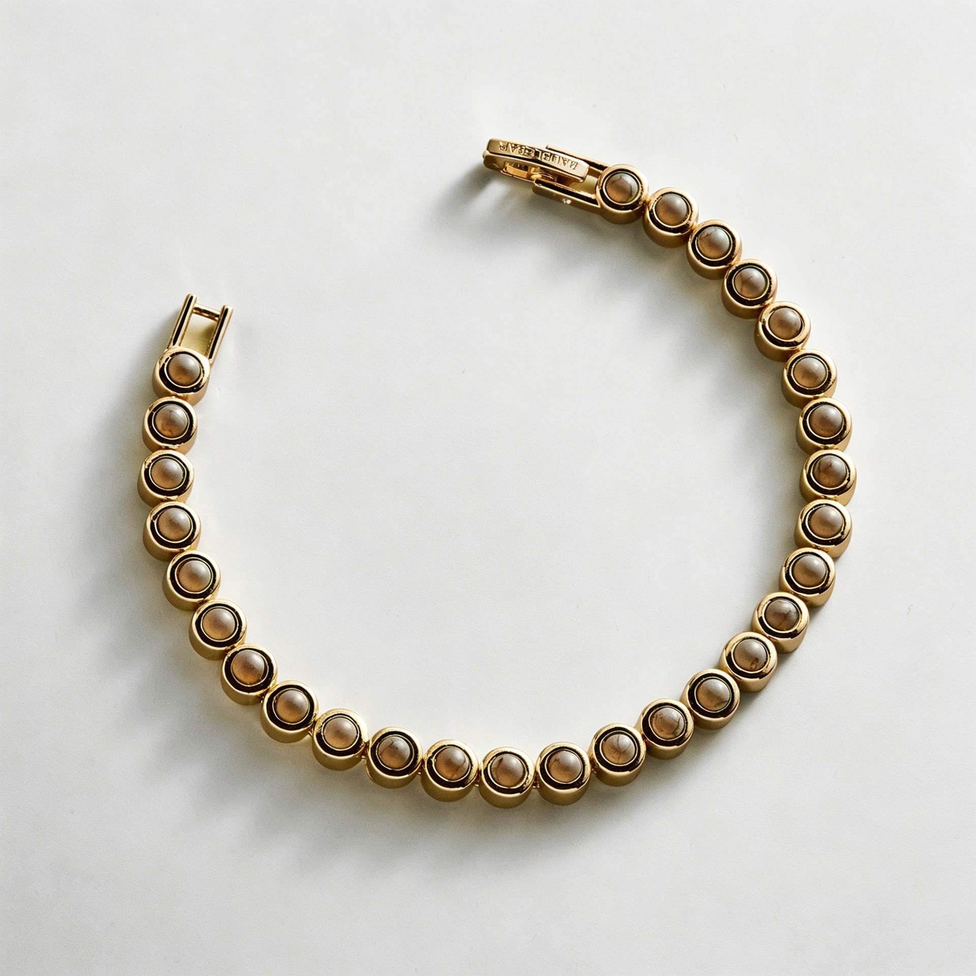 Eternal Radiance 14K Gold Plated Bezel-Set Gemstone Bracelet