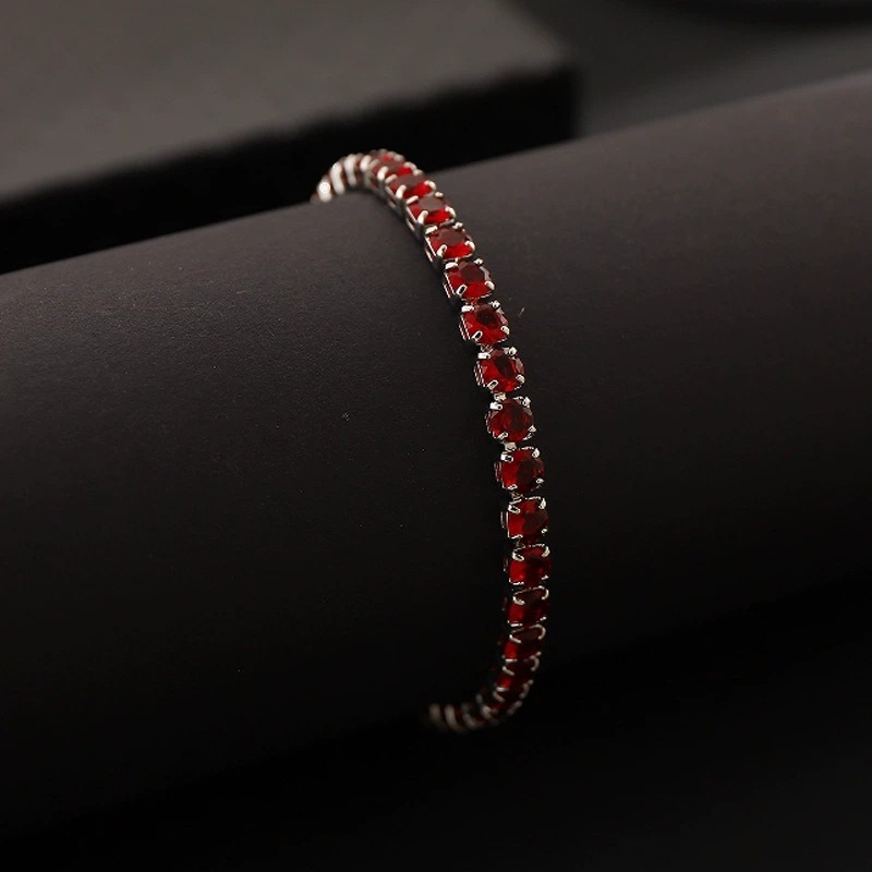 S925 Sterling Silver Classic 4mm Moissanite Tennis Bracelet