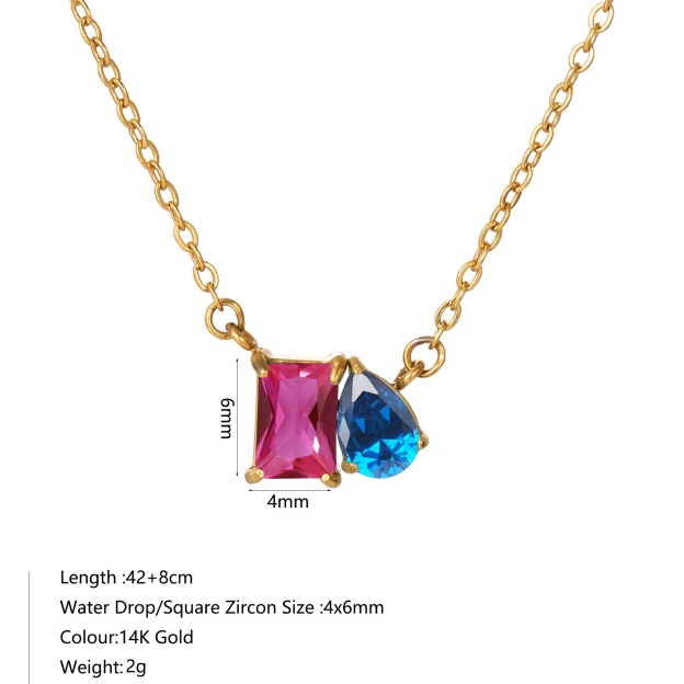 Dual Soul Bond Custom 18K Gold Dual Birthstone Necklace Timeless Keepsake of Heartfelt Connection