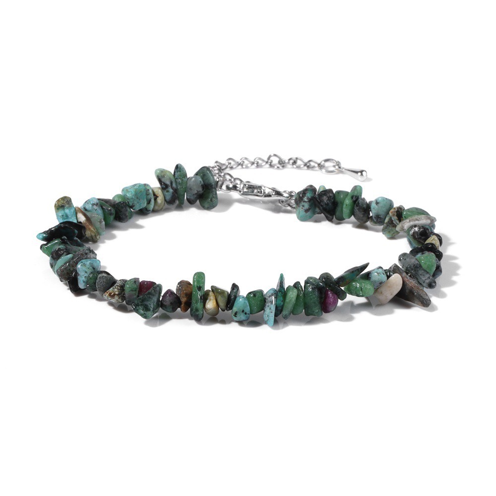 Natural Crystal Chip Adjustable Bracelets