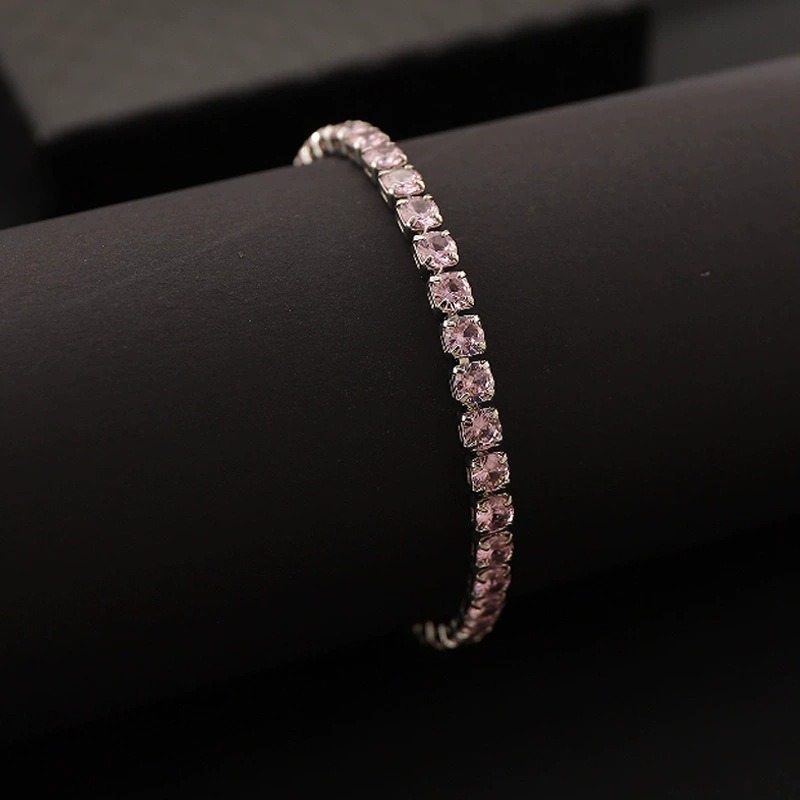 S925 Sterling Silver Classic 4mm Moissanite Tennis Bracelet