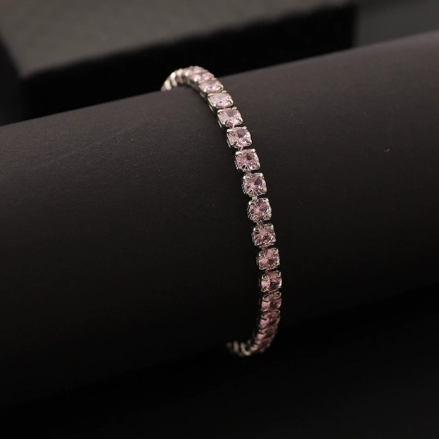 S925 Sterling Silver Classic 4mm Moissanite Tennis Bracelet