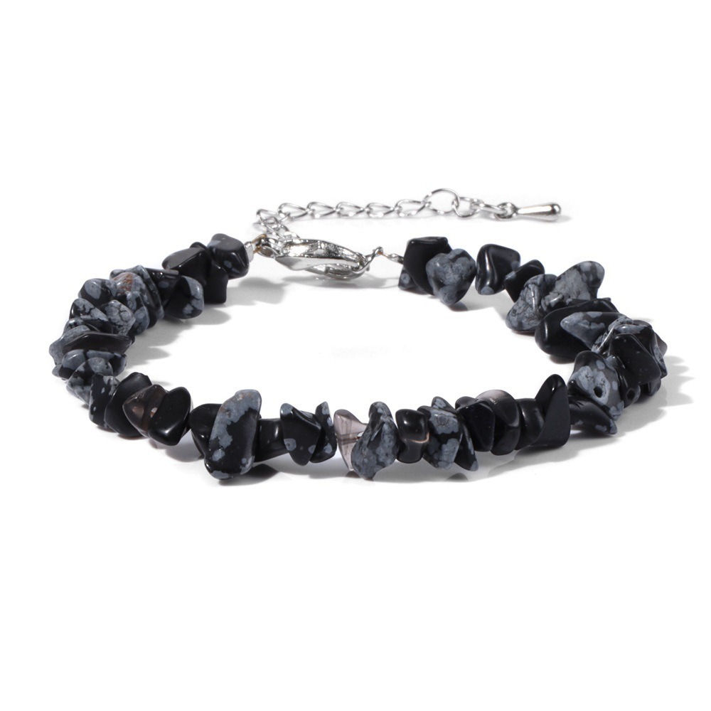Natural Crystal Chip Adjustable Bracelets