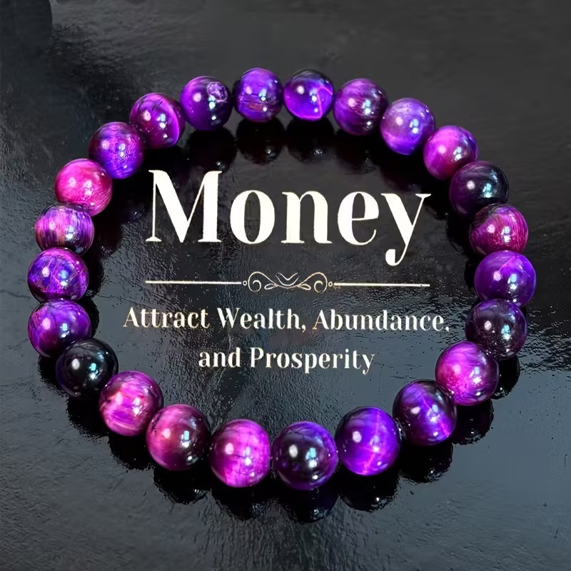 Crystal Energy Bracelet - Natural Gemstone Luck Bracelet European & American Niche Healing-Style Jewelry