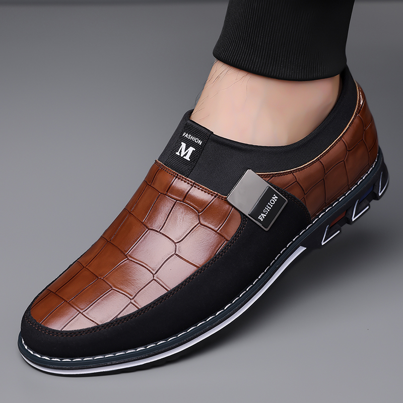 Men's Fashion Calfskin Leather Shoes