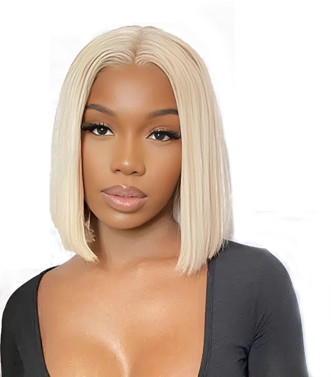 10" Premium Synthetic #613 Blonde Frontal Bob Wig – Glueless HD Lace