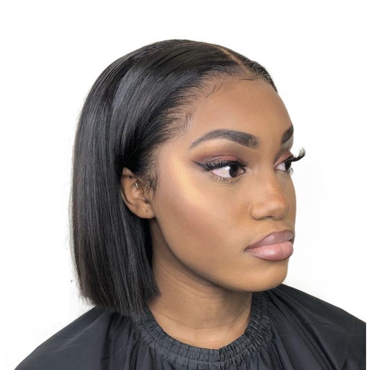 8 inch short straight bob wig for European and American Women