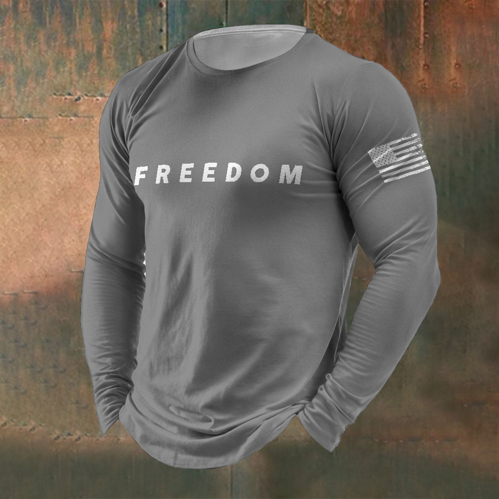 Men's Freedom Is Not Free R.I.P C.K Waffle Long Sleeve T-Shirt-TP MERCH