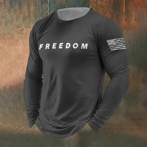 Men's Freedom Is Not Free R.I.P C.K Waffle Long Sleeve T-Shirt-TP MERCH