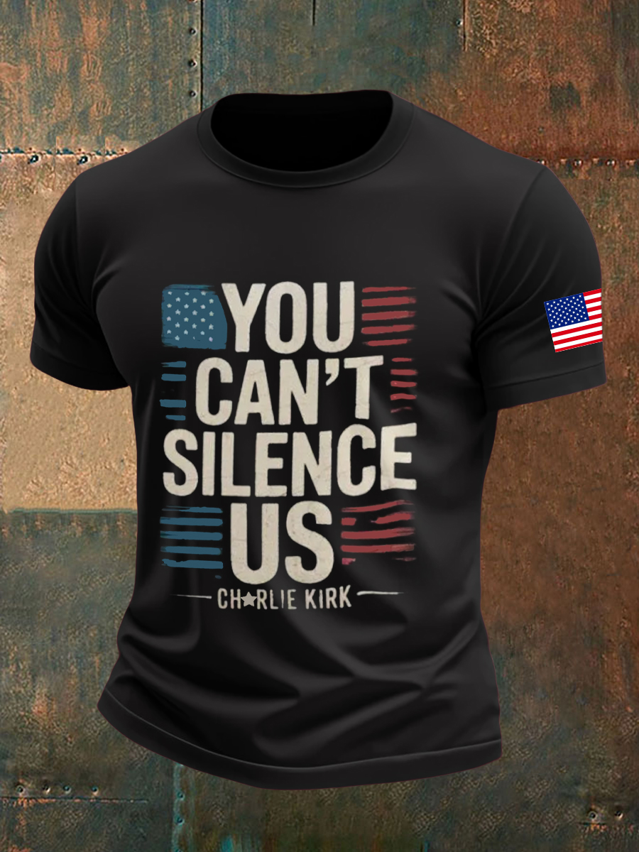 Men's You Can't Silence Us Printed T-shirt-TP MERCH