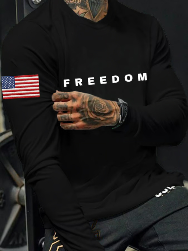 Men's Freedom Is Not Free R.I.P C.K Long Sleeve  T-shirt-TP MERCH
