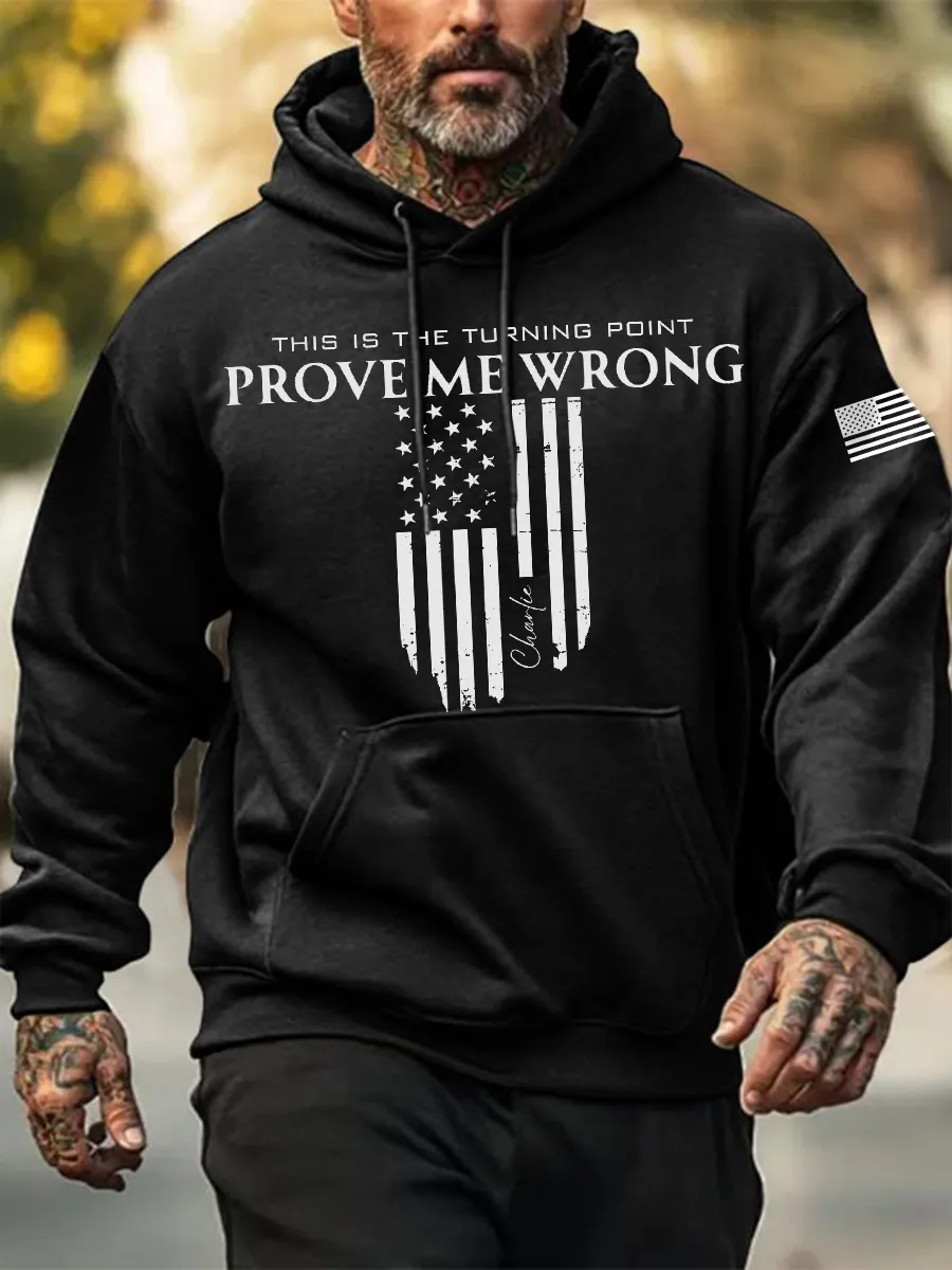 Prove Them Wrong  American Flag Printed Hoodie-TP MERCH