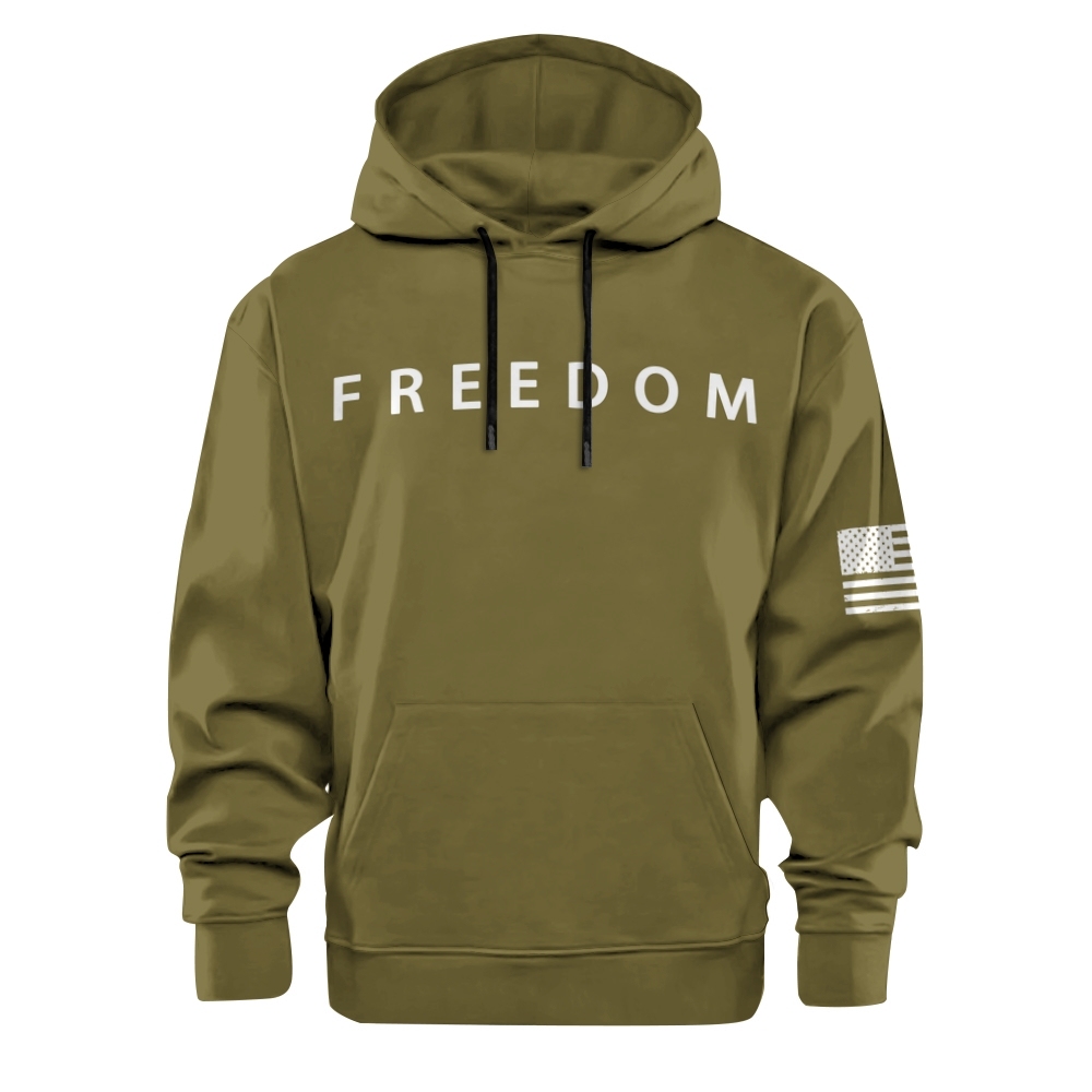 Freedom American Flag Printed Hoodie-TP MERCH