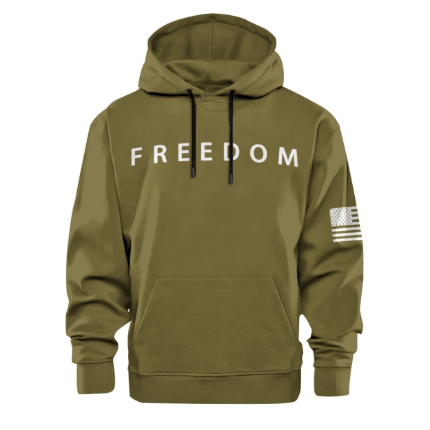 Freedom American Flag Printed Hoodie-TP MERCH
