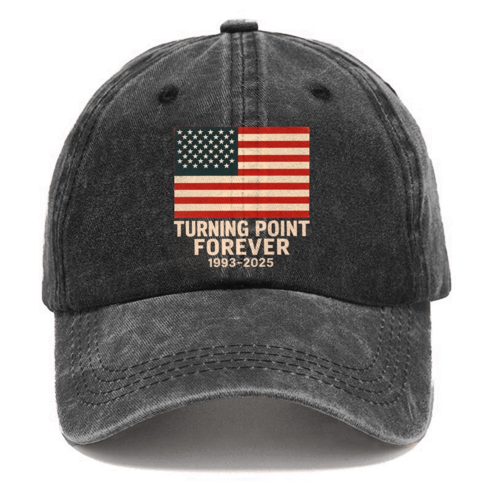 Unisex TP Forever Patriotic Print Washed Hat-TP MERCH