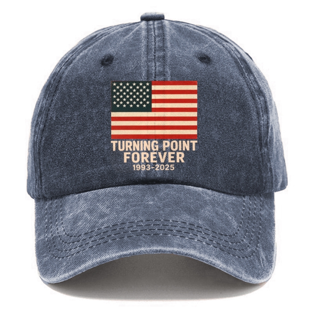Unisex TP Forever Patriotic Print Washed Hat-TP MERCH
