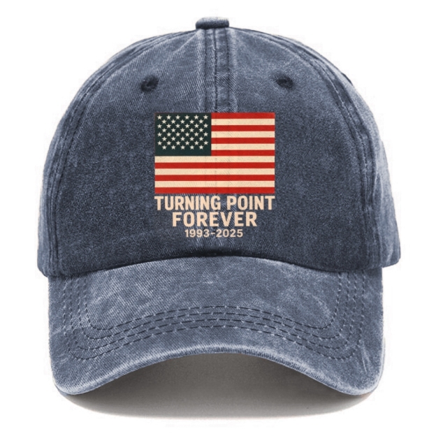 Unisex TP Forever Patriotic Print Washed Hat-TP MERCH