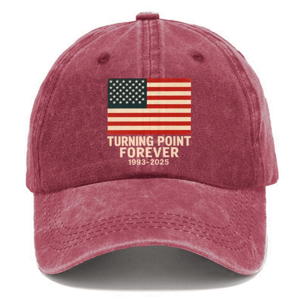 Unisex TP Forever Patriotic Print Washed Hat-TP MERCH