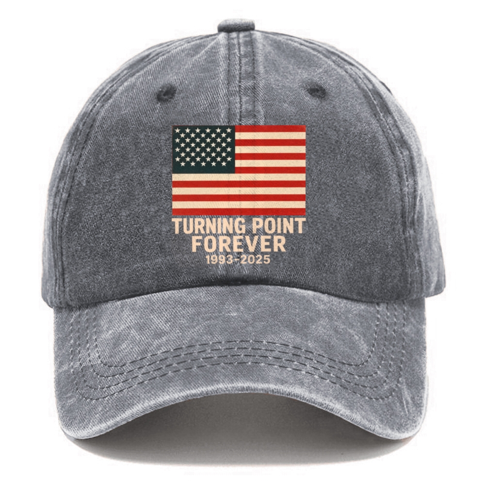 Unisex TP Forever Patriotic Print Washed Hat-TP MERCH