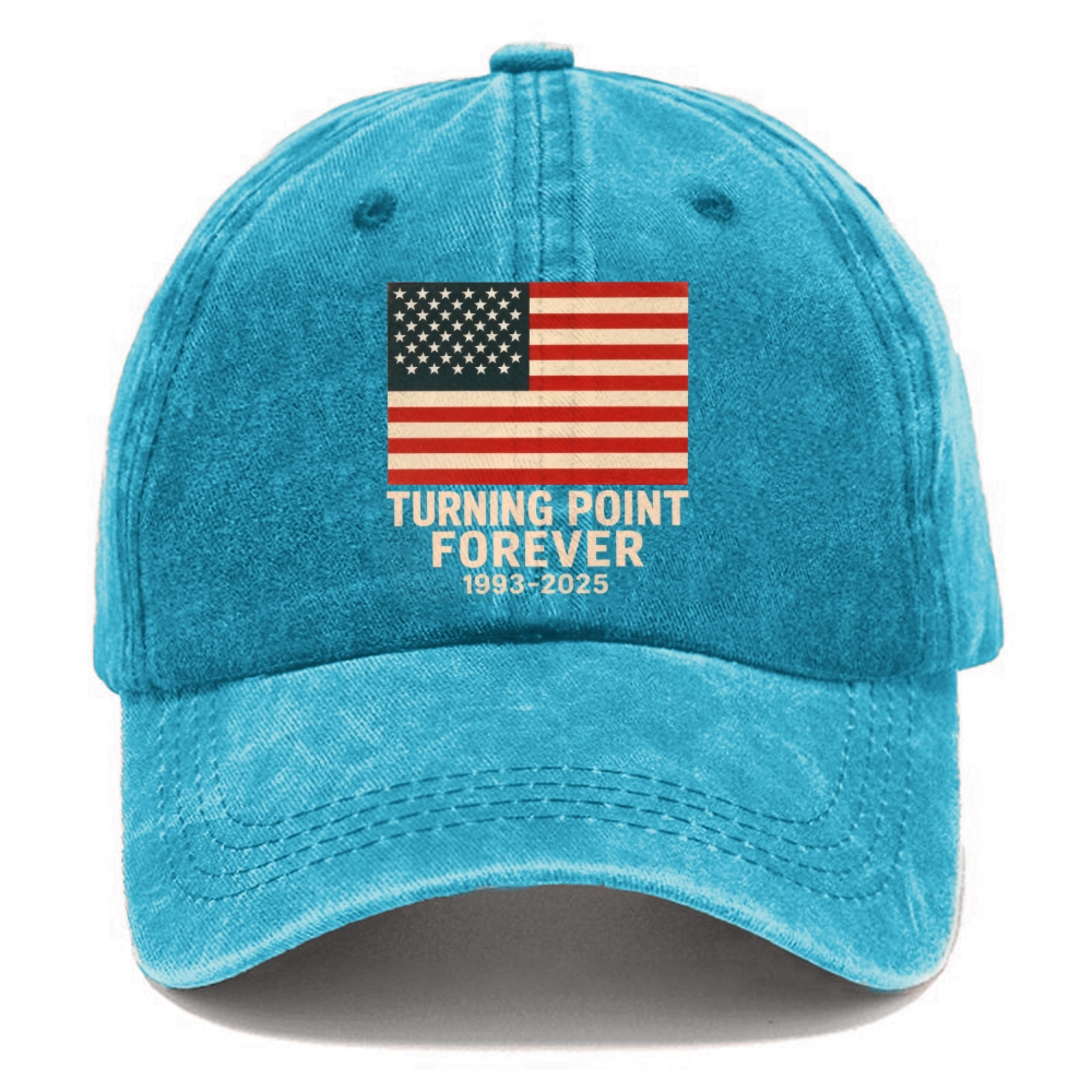 Unisex TP Forever Patriotic Print Washed Hat-TP MERCH