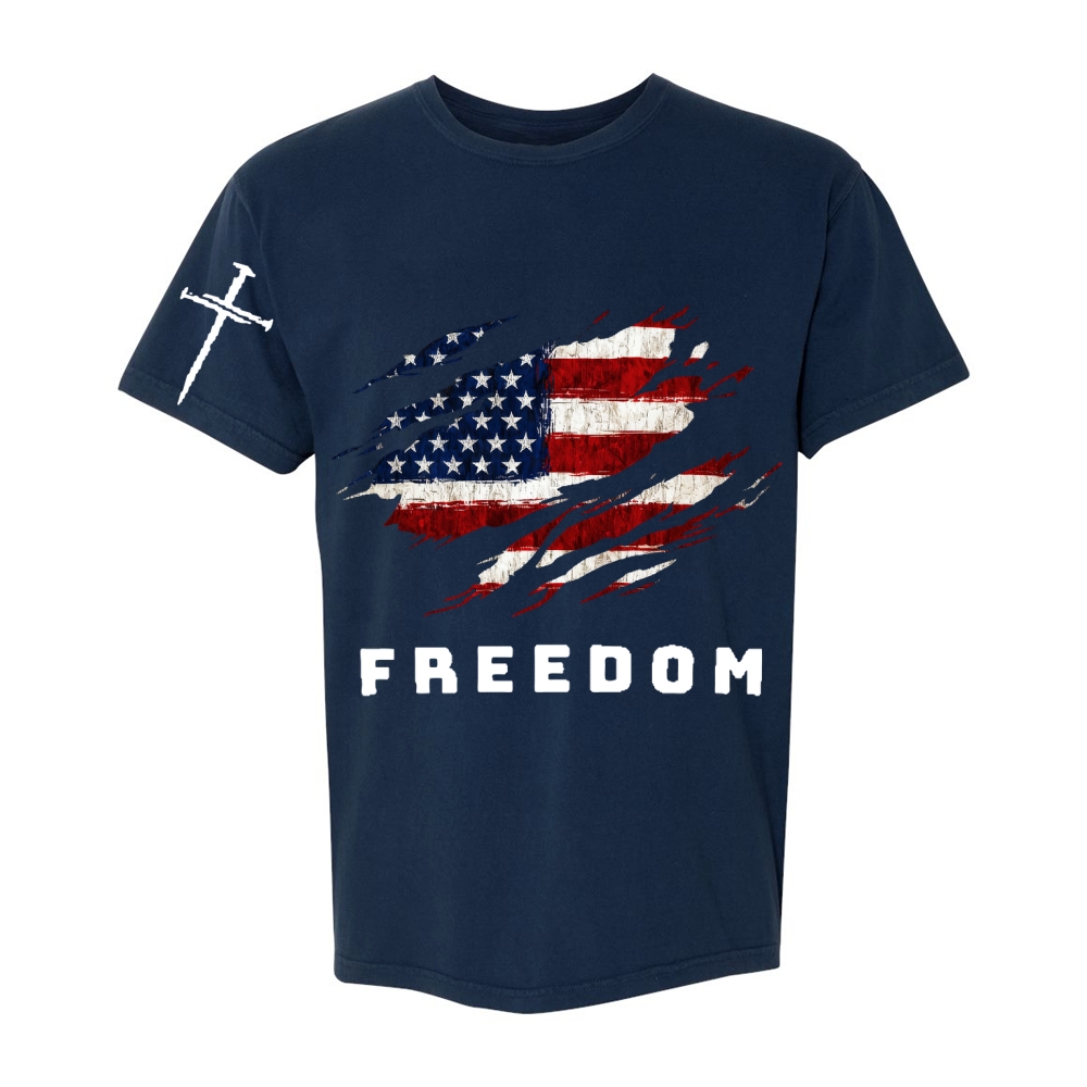 Freedom & Faith Printed T-shirt-TP MERCH