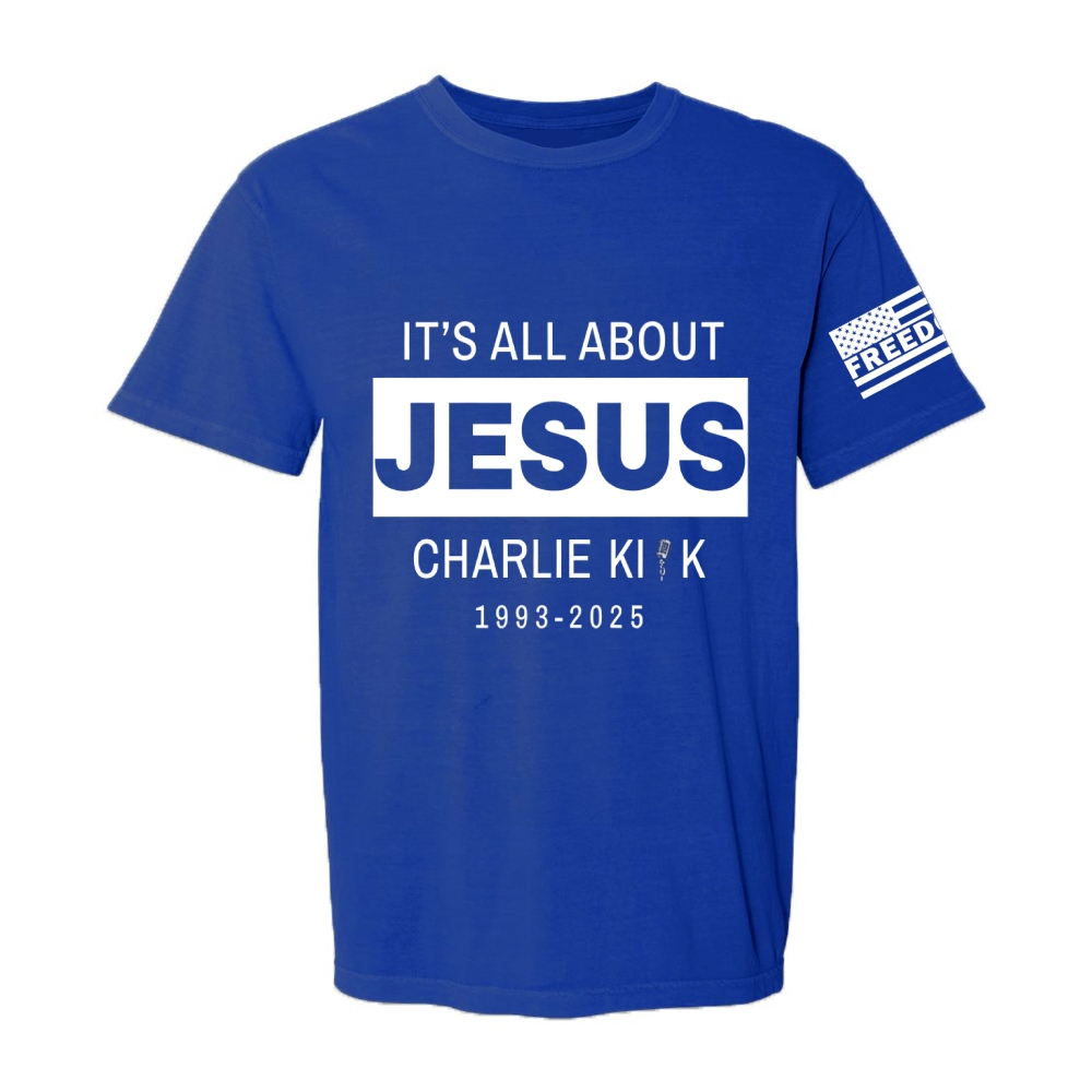 It's All About Jesus Casual Short Sleeve T-Shirt-TP MERCH