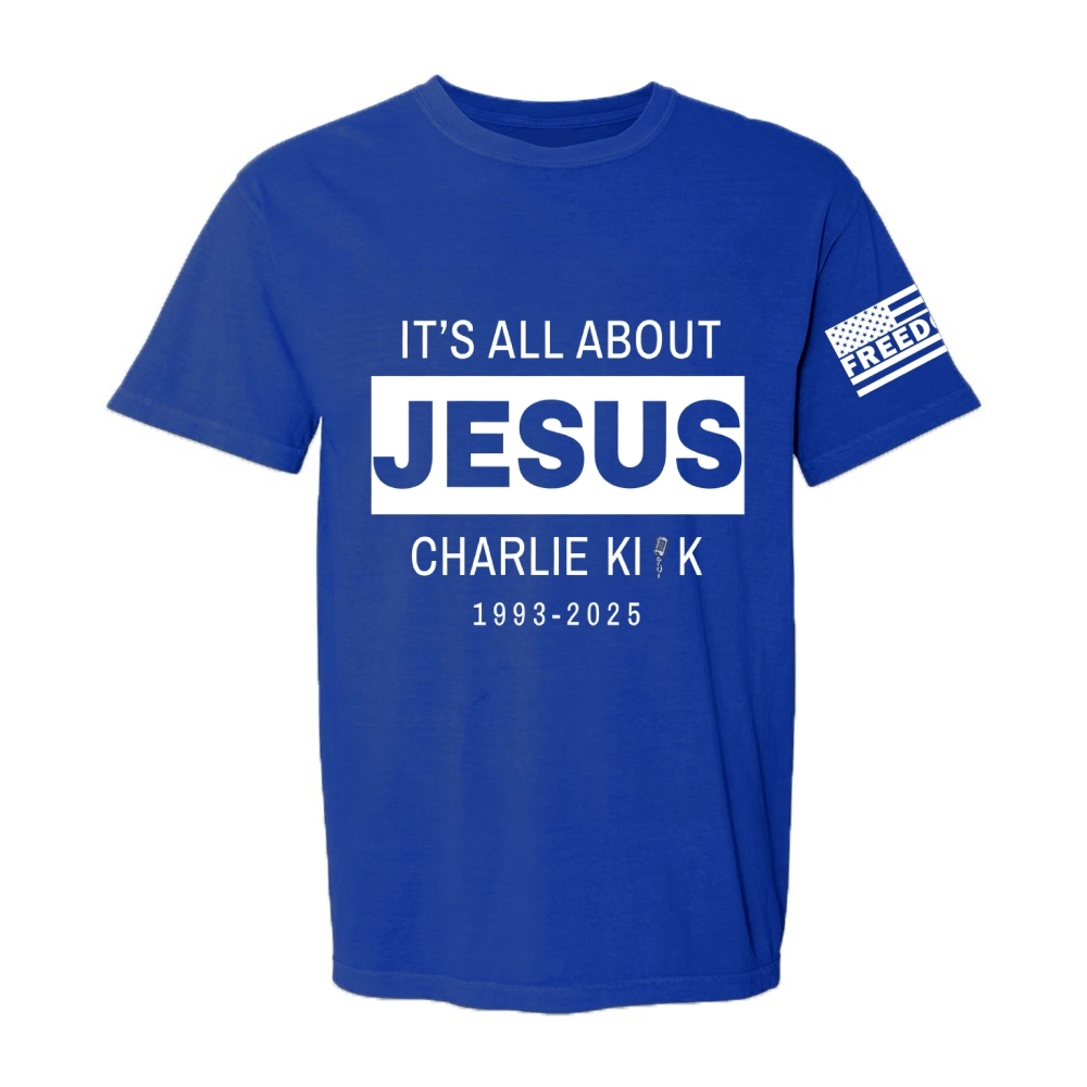 It's All About Jesus Casual Short Sleeve T-Shirt-TP MERCH