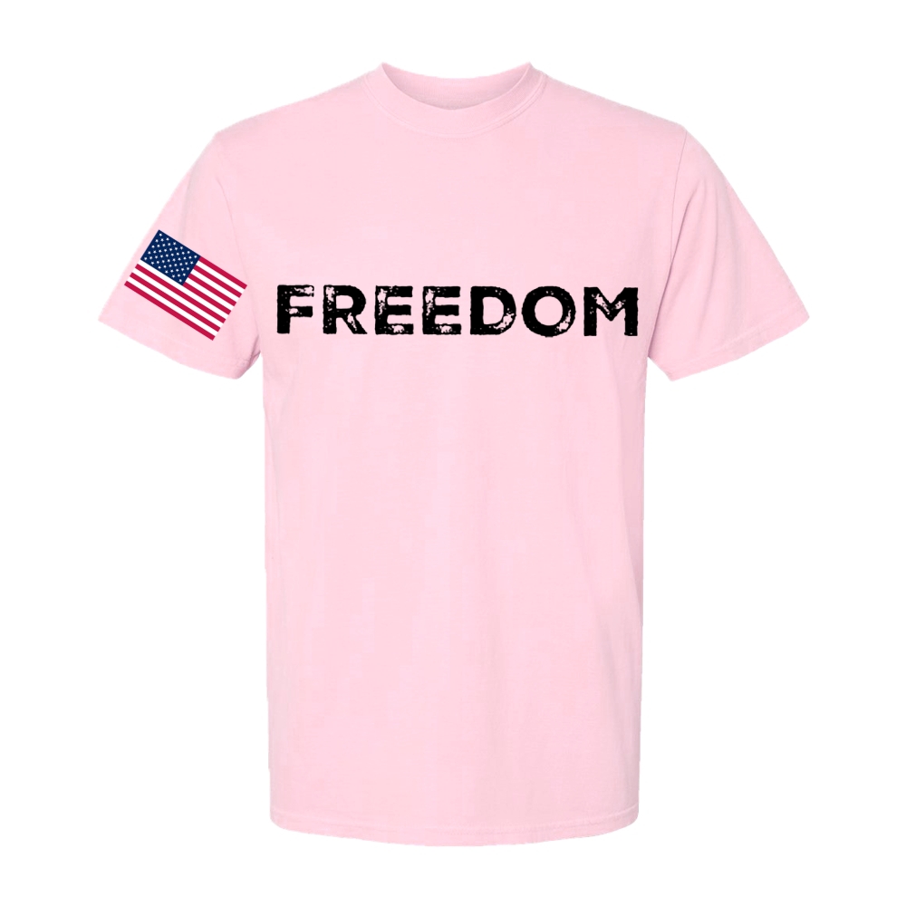 Freedom & American Flag Casual Short Sleeve T-Shirt-TP MERCH