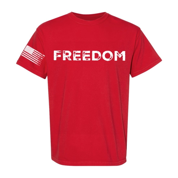 Freedom And American Flag black Short Sleeve T-Shirt-TP MERCH