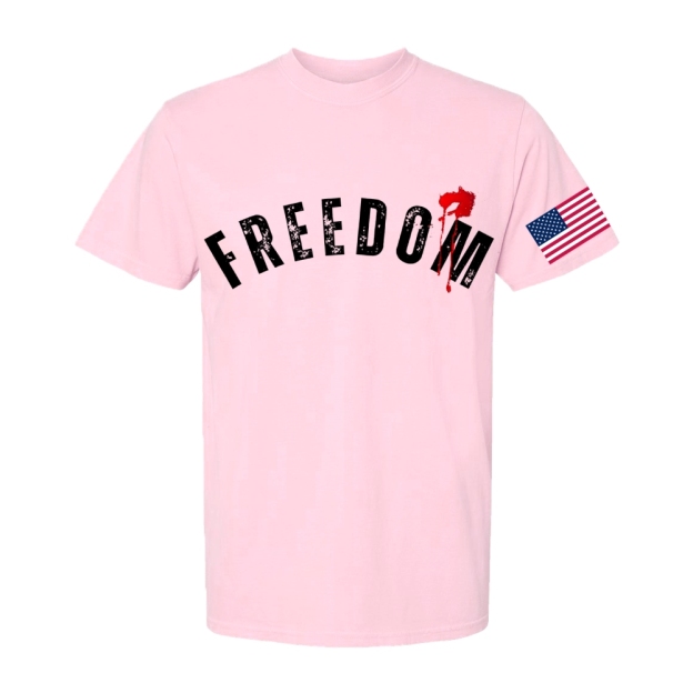 Freedom And American Flag Casual Short Sleeve T-Shirt-TP MERCH