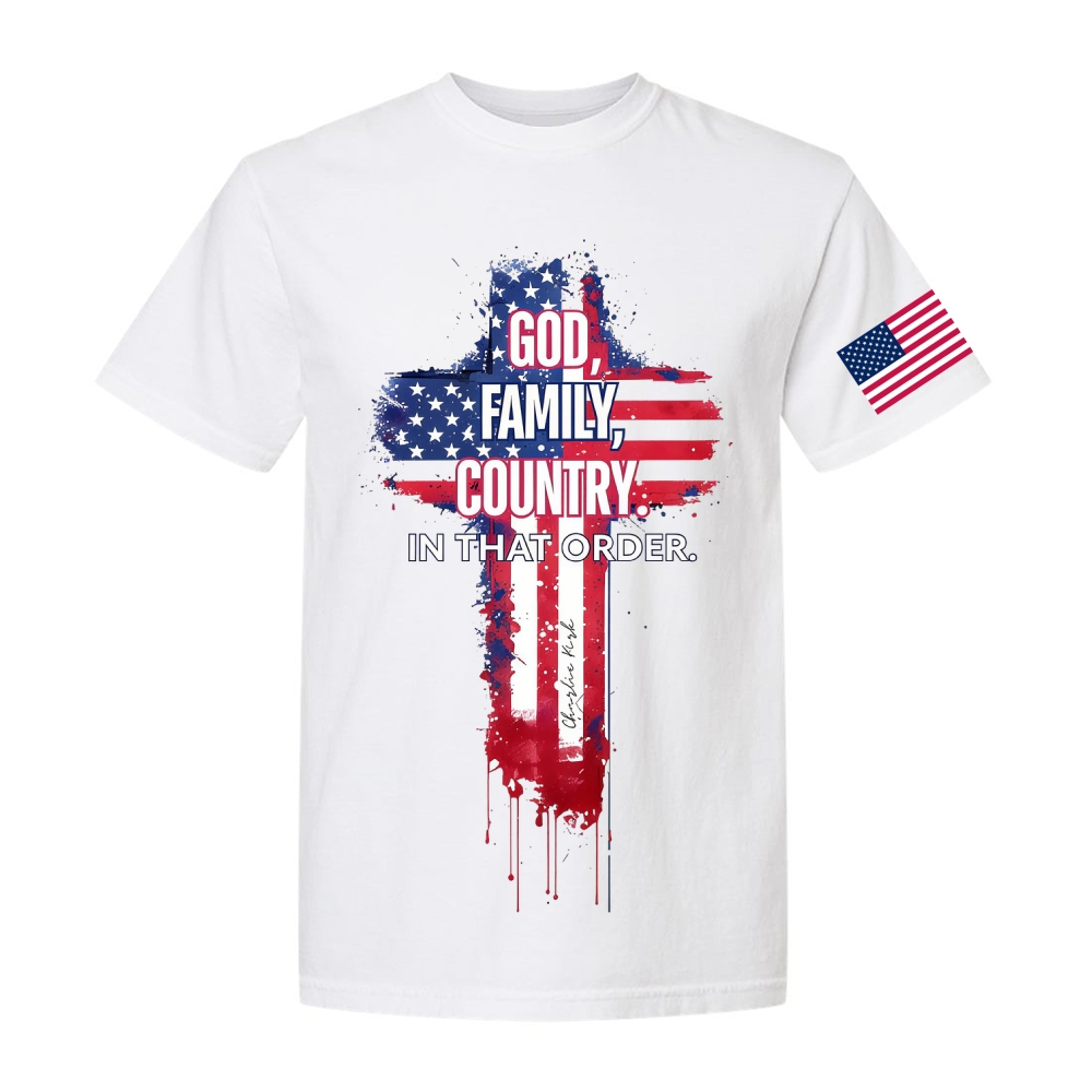 God, Family, Country. In that Order Casual Short Sleeve T-Shirt-TP MERCH