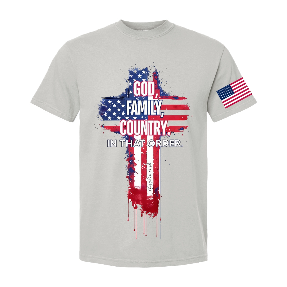 God, Family, Country. In that Order Casual Short Sleeve T-Shirt-TP MERCH