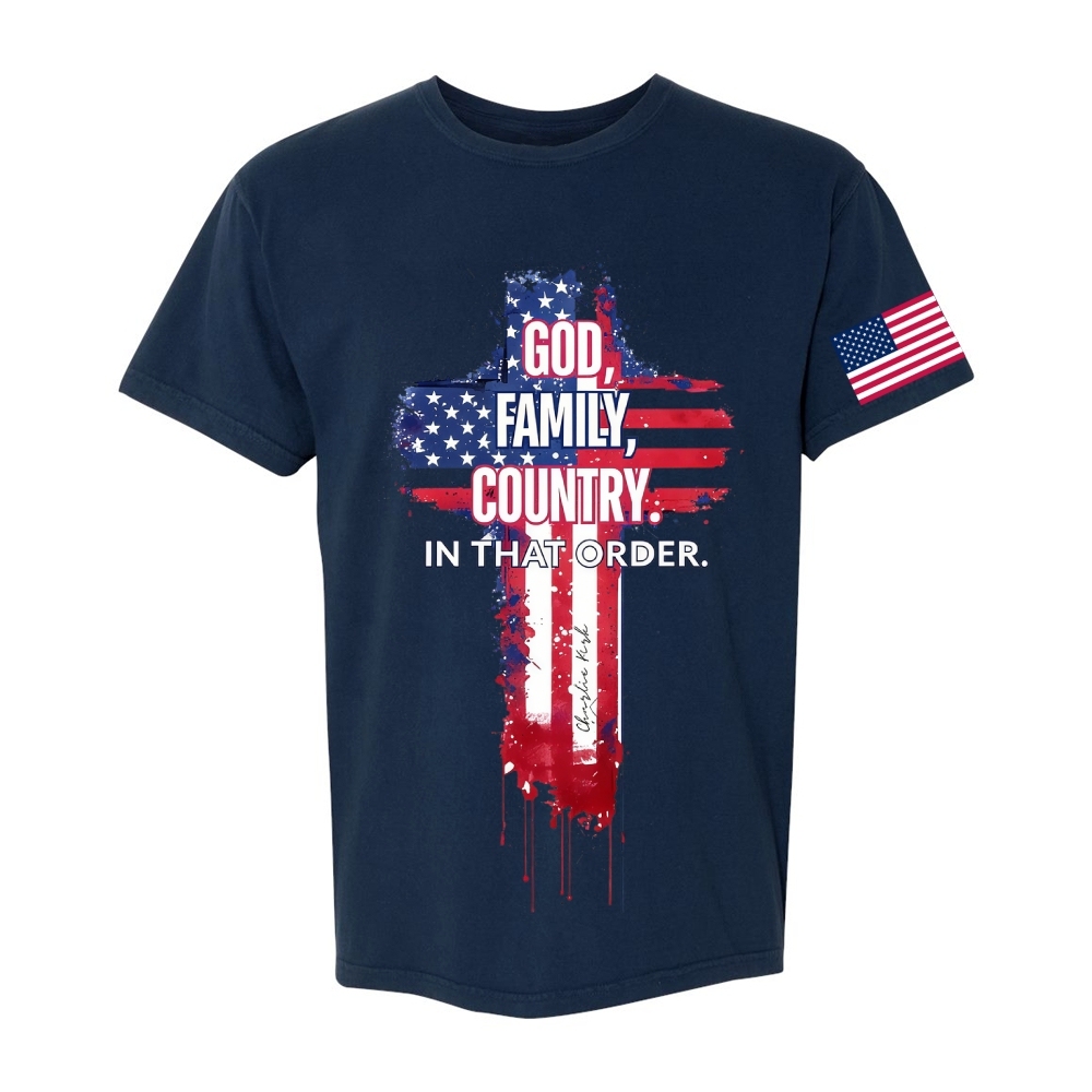 God, Family, Country. In that Order Casual Short Sleeve T-Shirt-TP MERCH