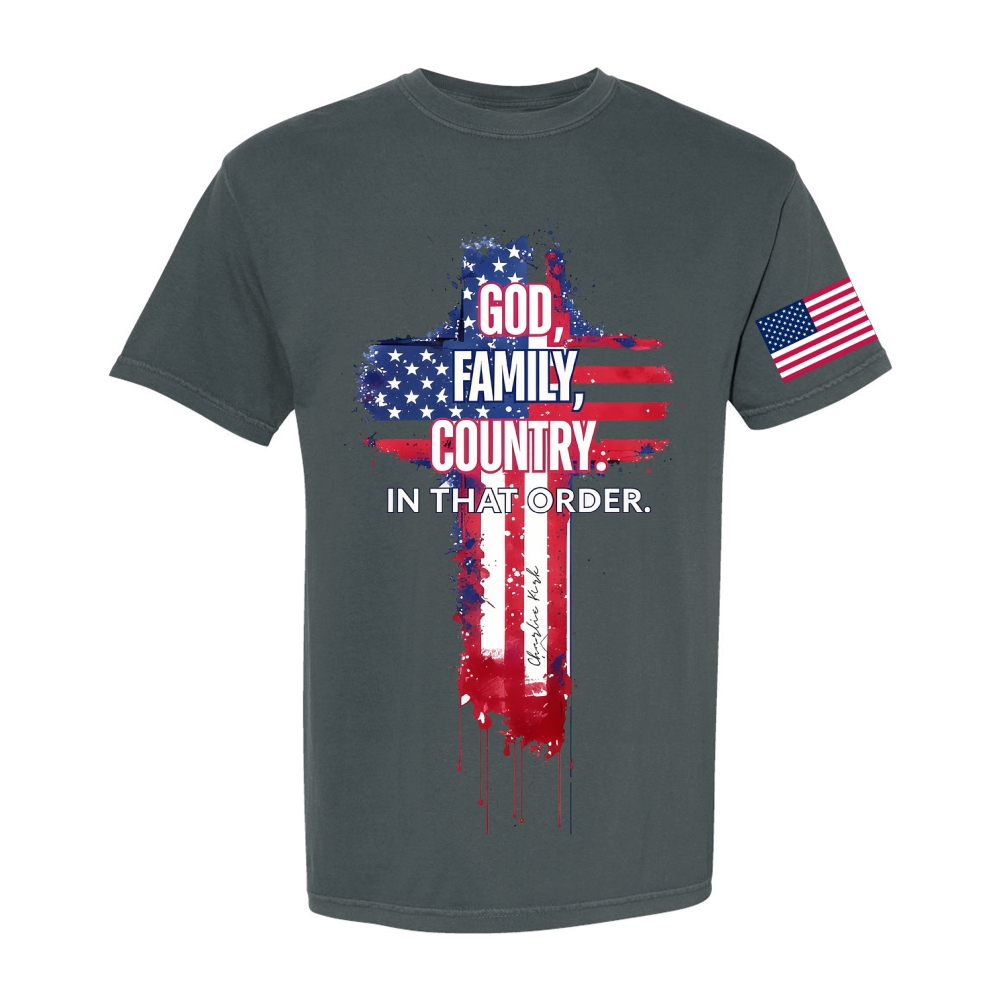 God, Family, Country. In that Order Casual Short Sleeve T-Shirt-TP MERCH