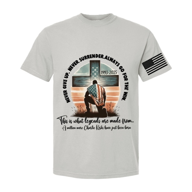 Never Give Up Never Surrender Always Go For The Win Short Sleeve T-Shirt-TP MERCH