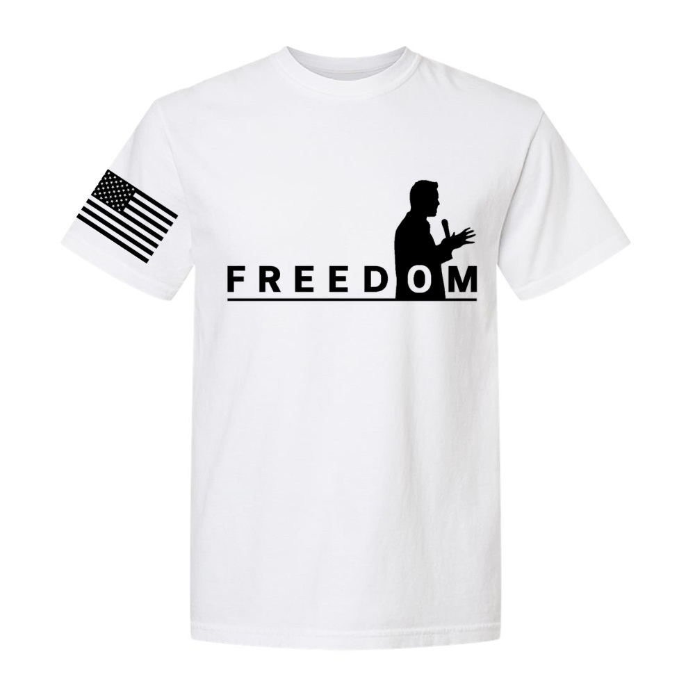 Freedom And American Flag Short Sleeve T-Shirt-TP MERCH