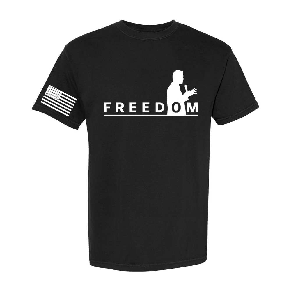 Freedom And American Flag Short Sleeve T-Shirt-TP MERCH