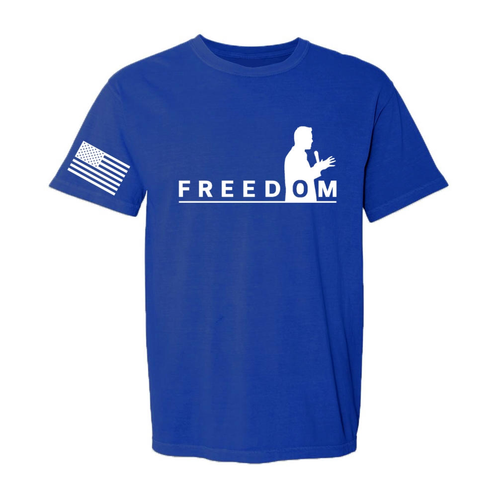 Freedom And American Flag Short Sleeve T-Shirt-TP MERCH