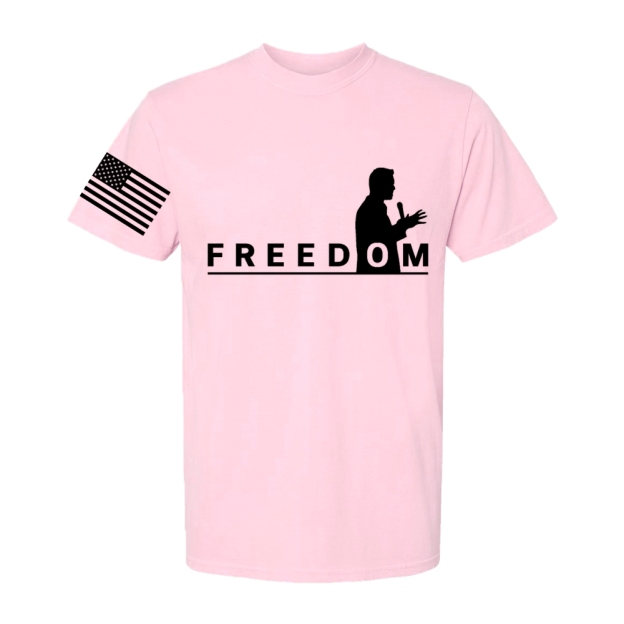 Freedom And American Flag Short Sleeve T-Shirt-TP MERCH