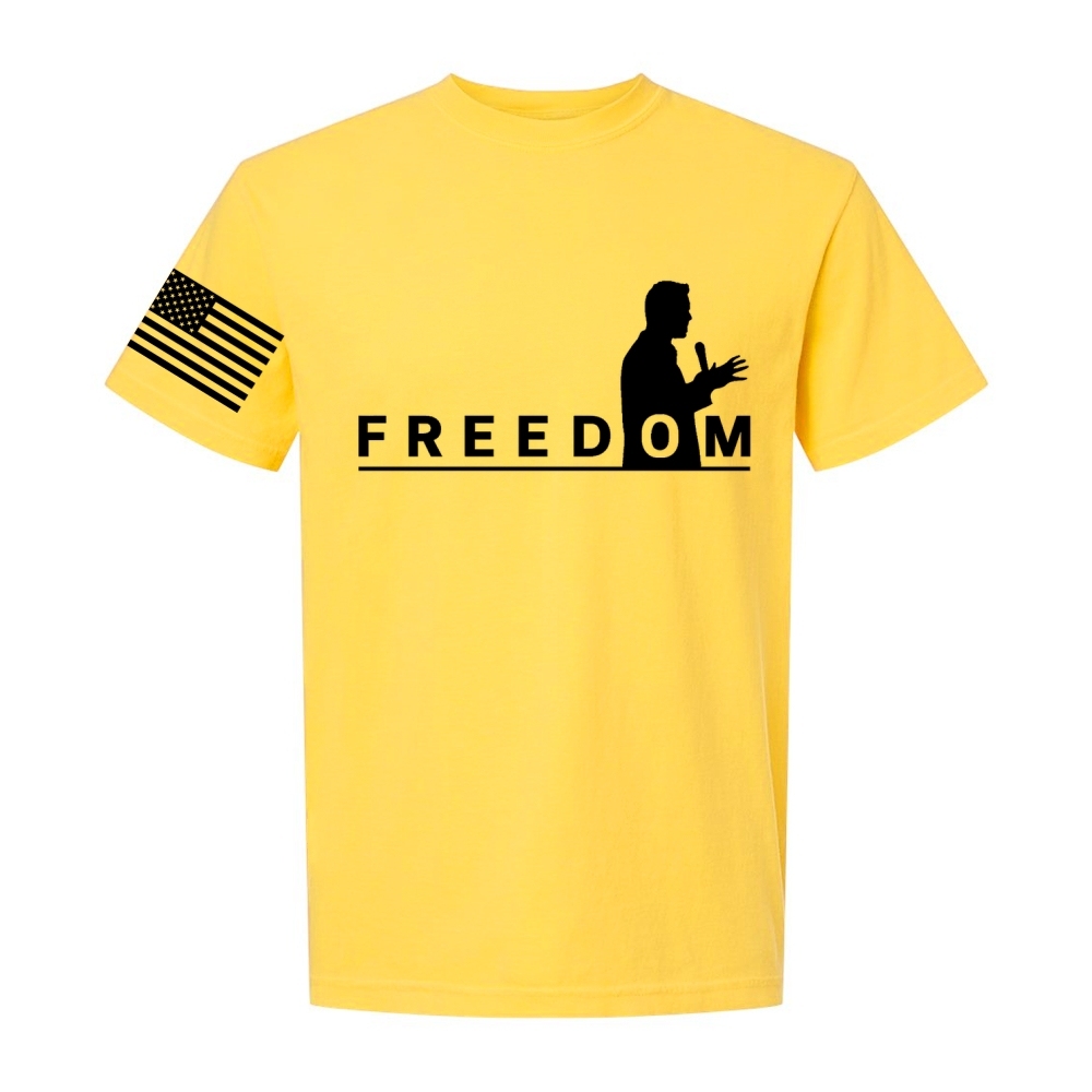 Freedom And American Flag Short Sleeve T-Shirt-TP MERCH